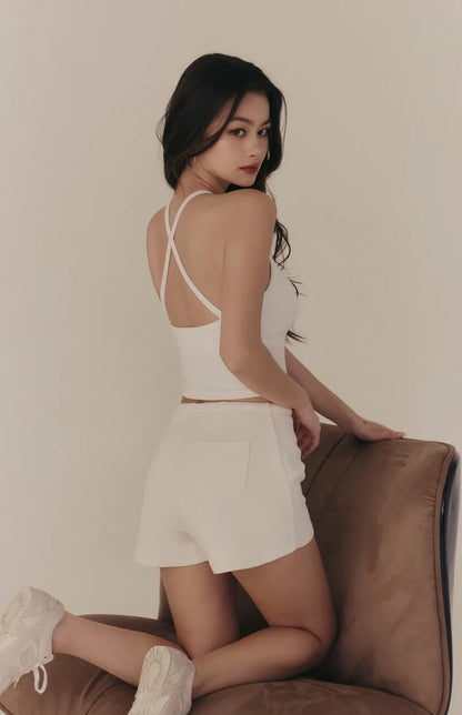 (最後現貨) Cross Back Padded Tank<br/>後交叉美背削肩Bra Top
