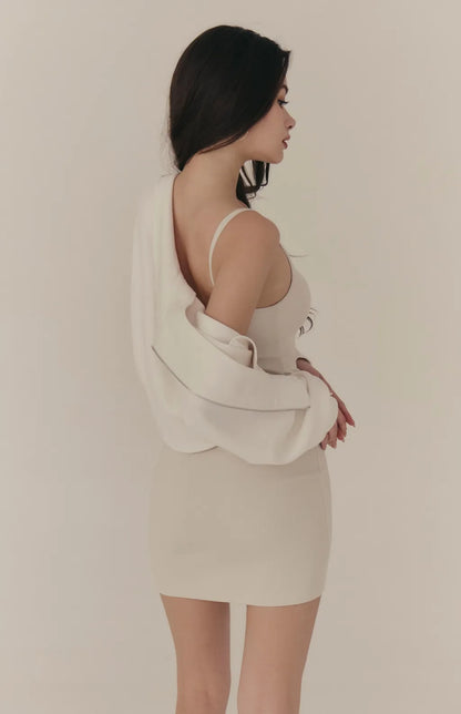 Ribbed U-Neck Bodycon Bra Dress<br/>細肩U領羅紋包臀Bra Dress