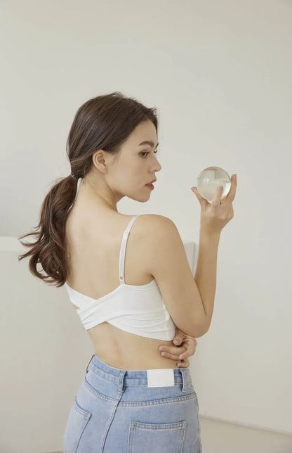 Cool Feeling Cross Back Bra Top<br/>涼感爆乳後交叉Bra Top