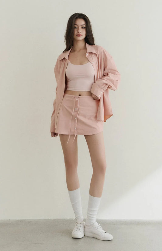 UPF50+ Drawstring A-Line Mini Skort<br/>防曬UPF50+抽繩Ａ字褲裙