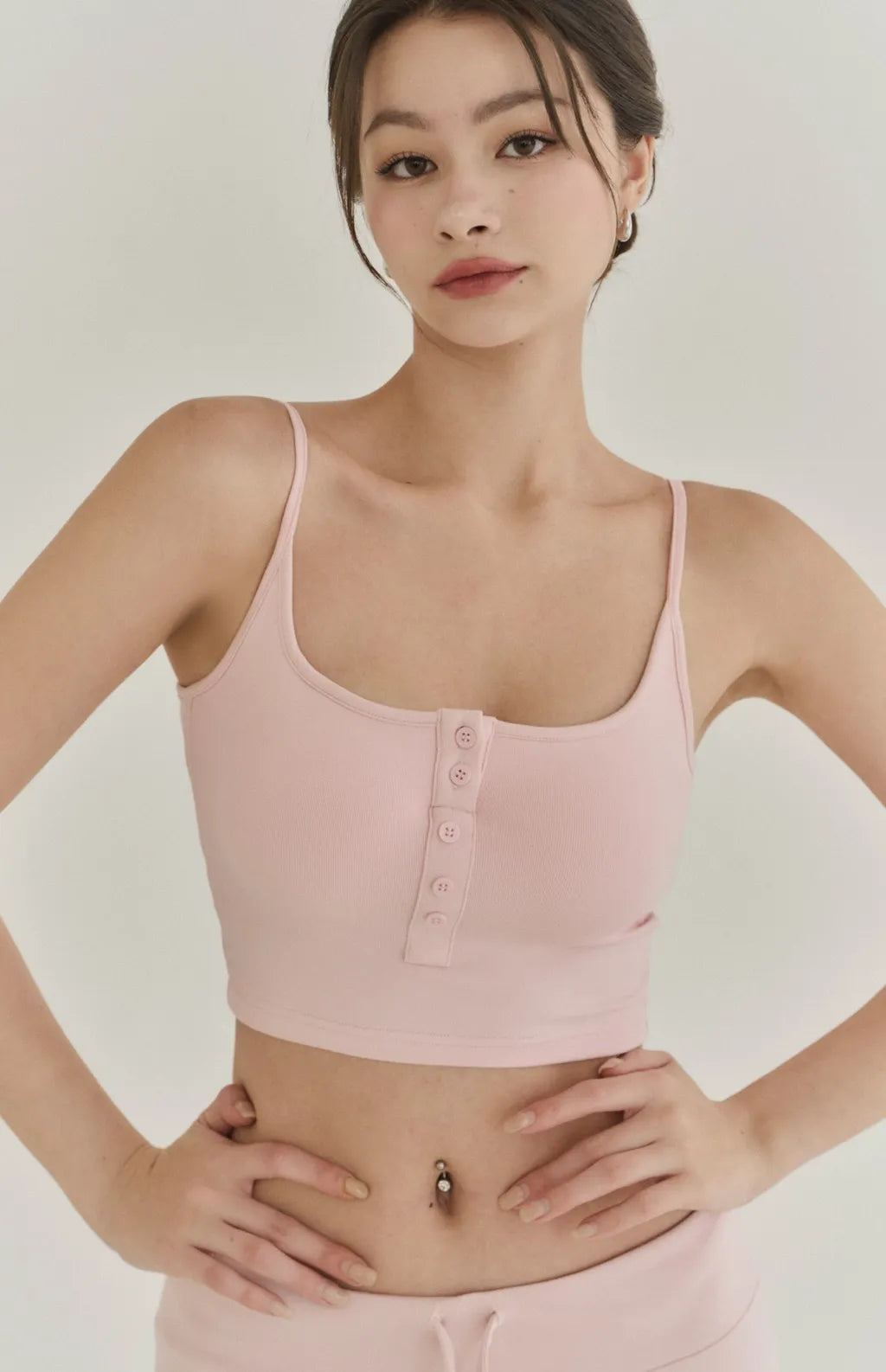 Front Button Bra Top<br/>+2Cup美式可開釦Bra Top