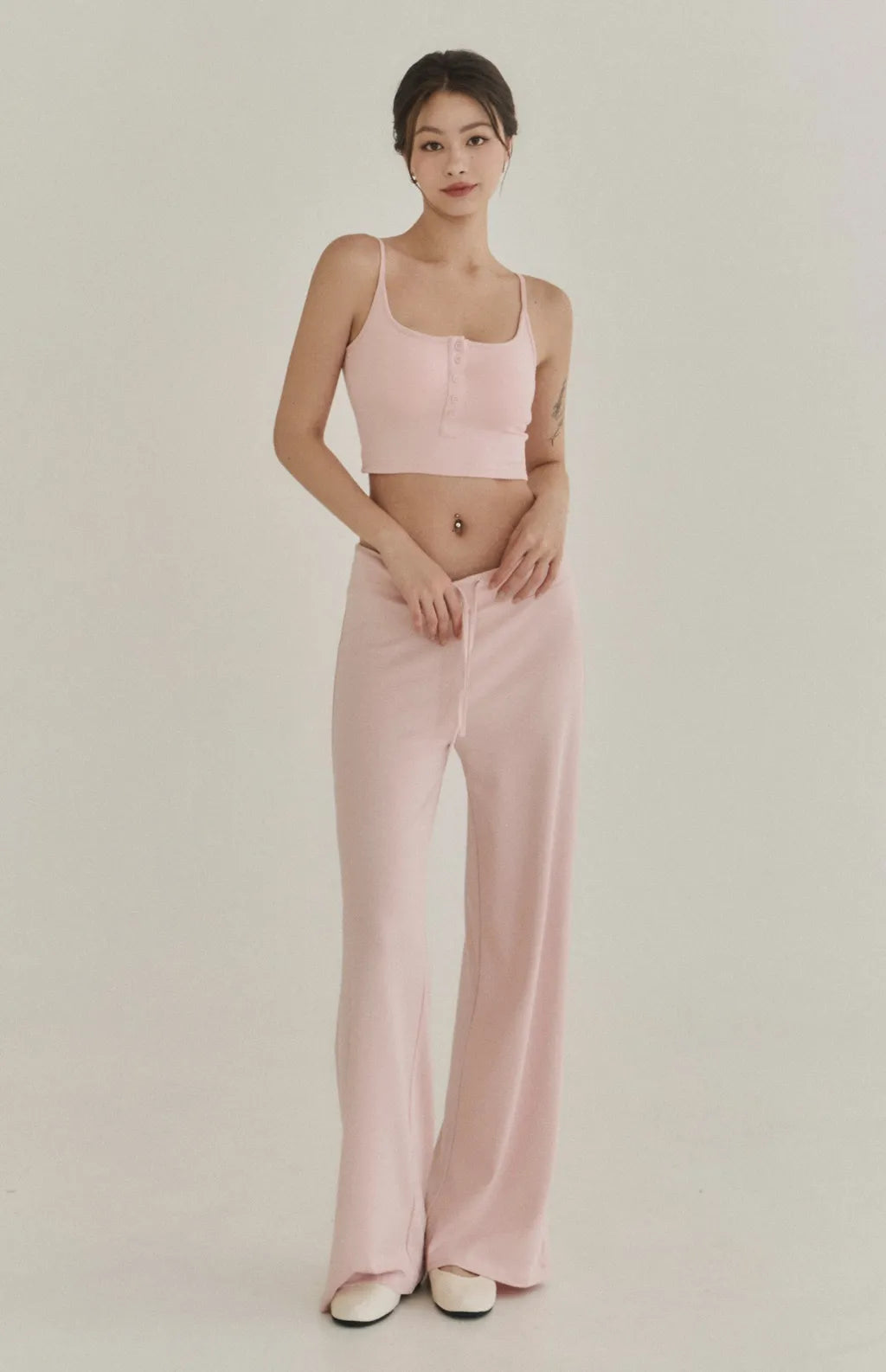 Modal Drawstring Wide-Leg Pants<br/>莫代爾親柔感抽繩寬褲