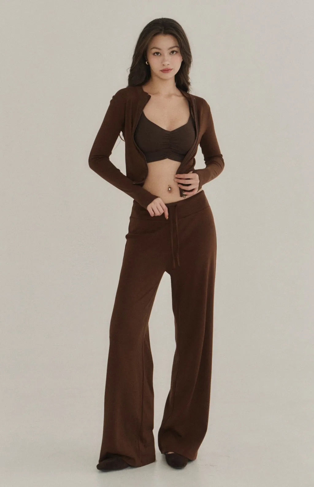 Modal Drawstring Wide-Leg Pants<br/>莫代爾親柔感抽繩寬褲