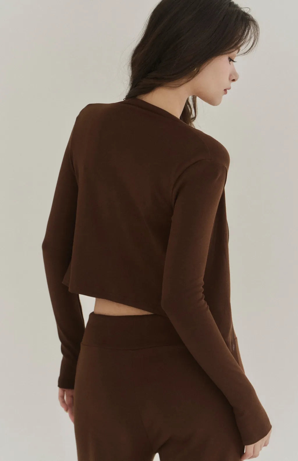 Modal Stand Collar Zip Crop Jacket<br/>莫代爾親柔感立領外套