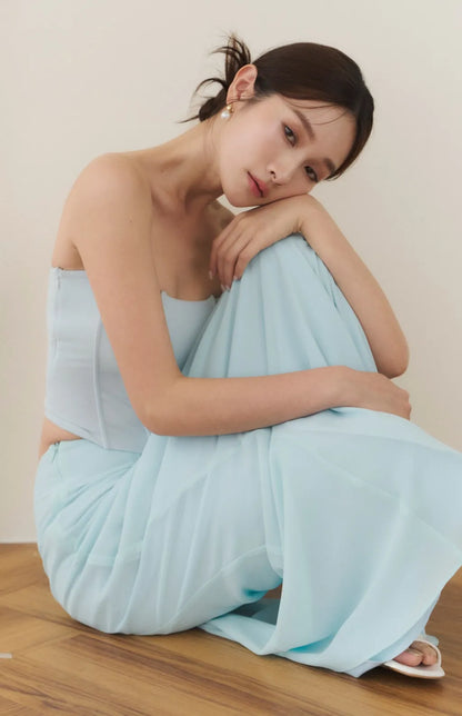 Strapless Boned Corset<br/>法式魚骨束腰平口Bra Top