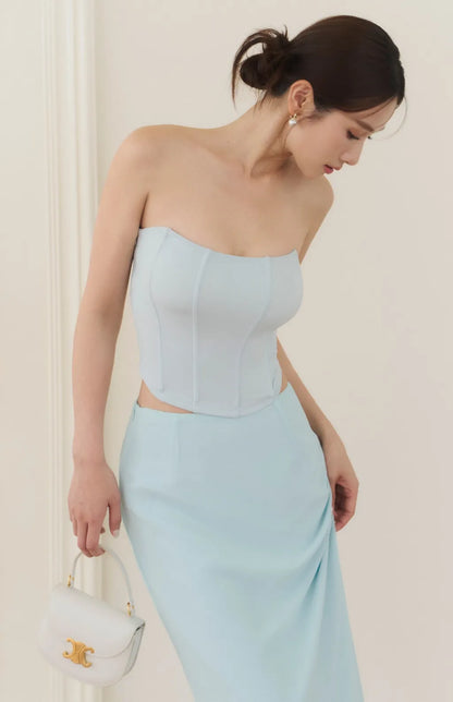Chiffon Fitted Mermaid Maxi Skirt<br/>雪紡修身魚尾裙