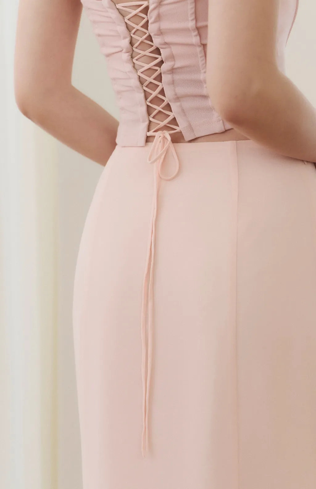 Chiffon Fitted Mermaid Maxi Skirt<br/>雪紡修身魚尾裙