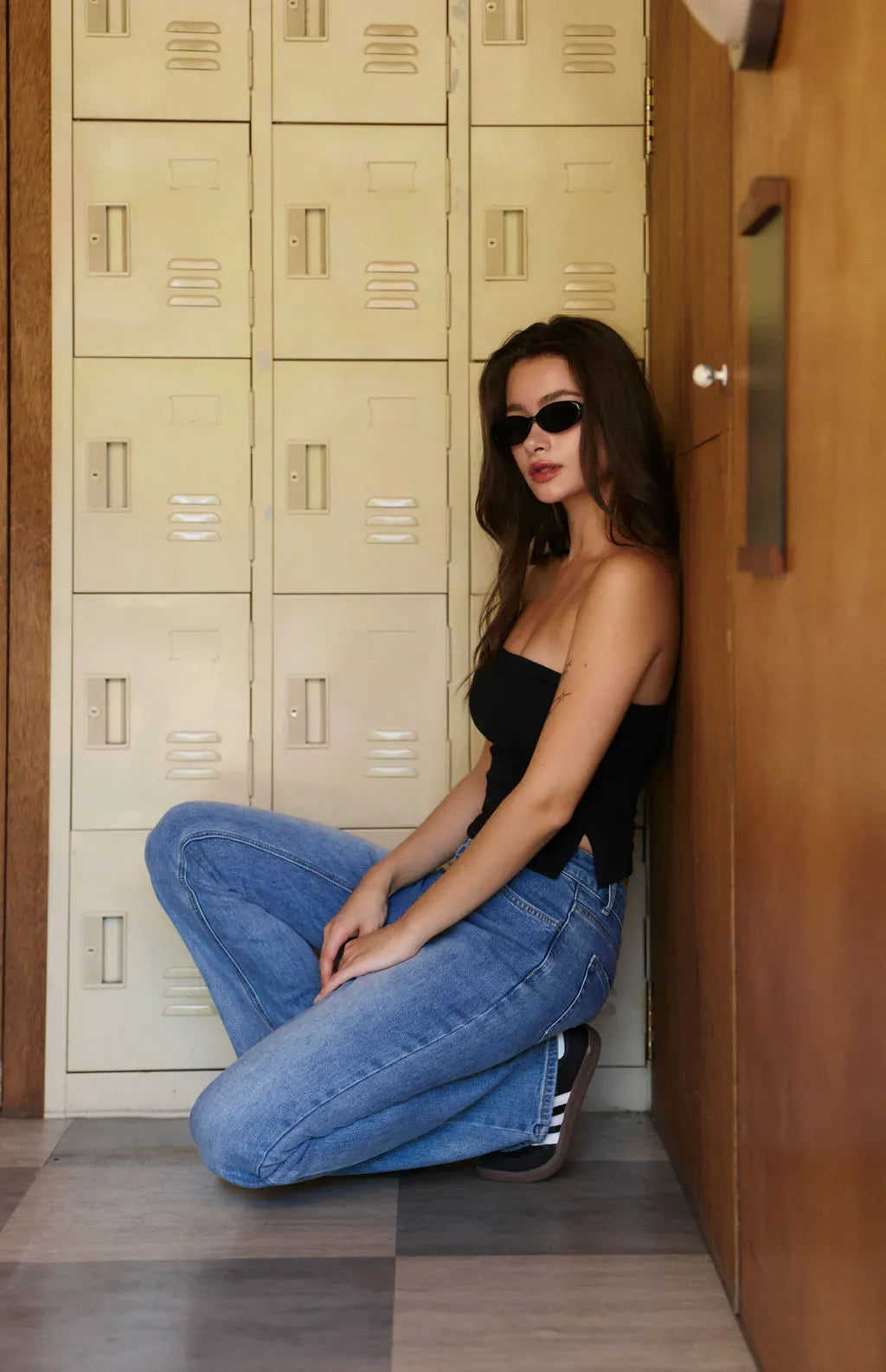 Ribbed Strapless Bra Top<br/>心機抓皺羅紋平口Bra Top