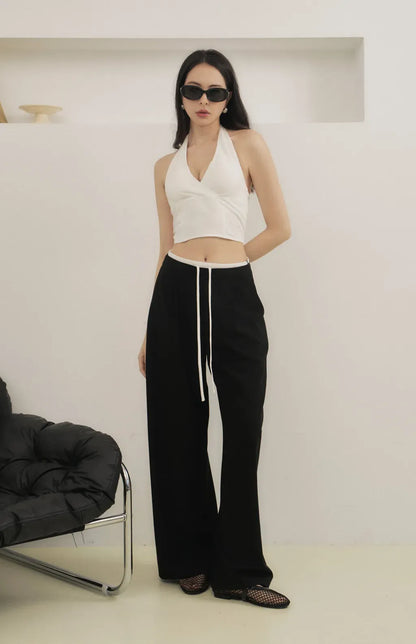 V-Neck Denim Bra Top<br/>率性繞頸V領牛仔Bra Top