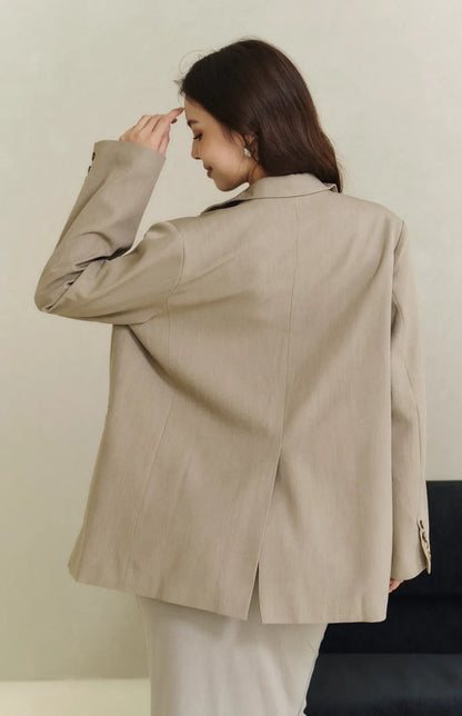 Casual Structured Blazer Jacket<br/>率性挺肩西裝外套 By Beigy - Milu