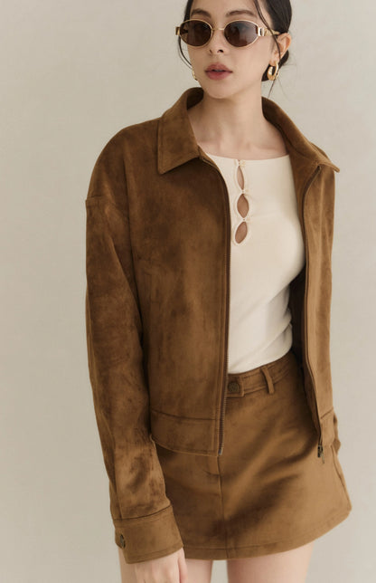 Boat-Neck Cutout Ribbed Bra Top<br/>船型領鏤空坑條長袖Bra Top