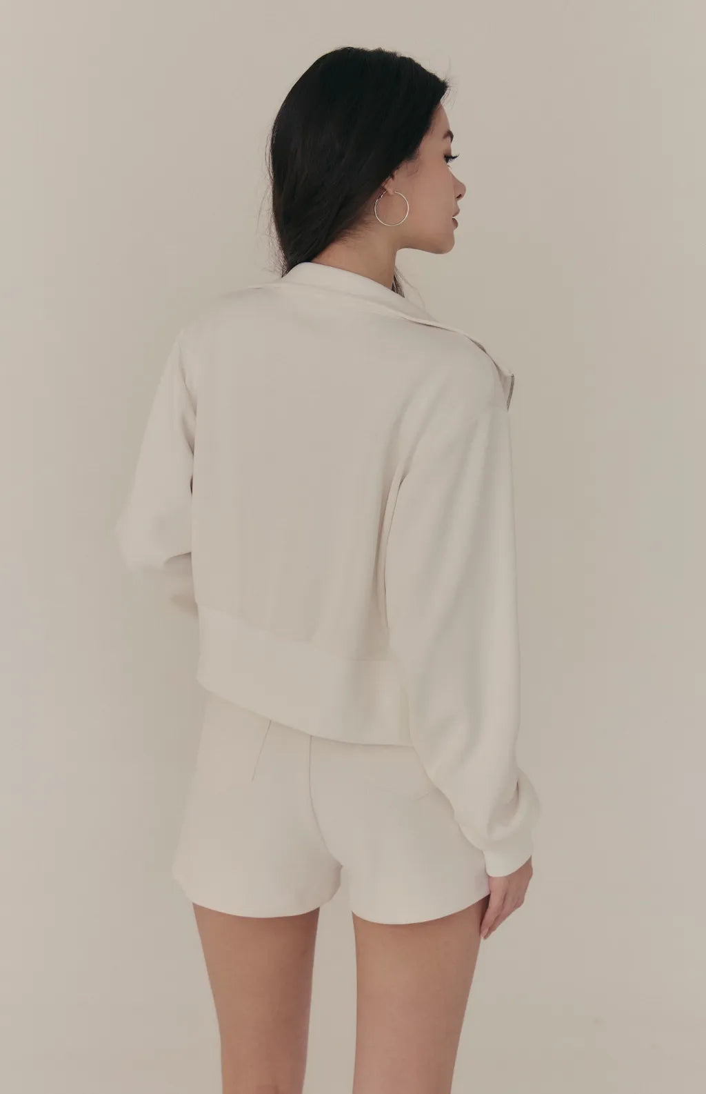 Cloud Stand-Collar Two-Way Zip Jacket<br/>雲感立領雙向拉鍊外套