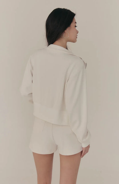 Cloud Stand-Collar Two-Way Zip Jacket<br/>雲感立領雙向拉鍊外套