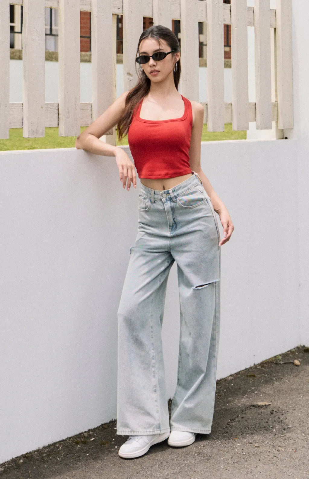 Racerback Square Neck Padded Tank<br/>美式辣妹工字坦克Bra Top