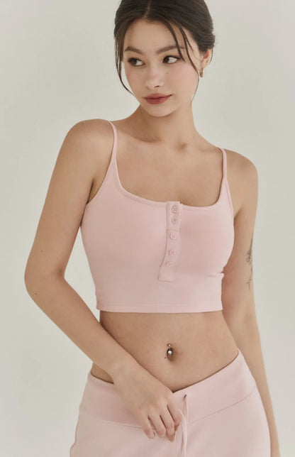 Front Button Bra Top<br/>+2Cup美式可開釦Bra Top