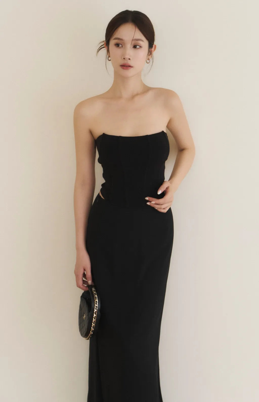 Chiffon Fitted Mermaid Maxi Skirt<br/>雪紡修身魚尾裙