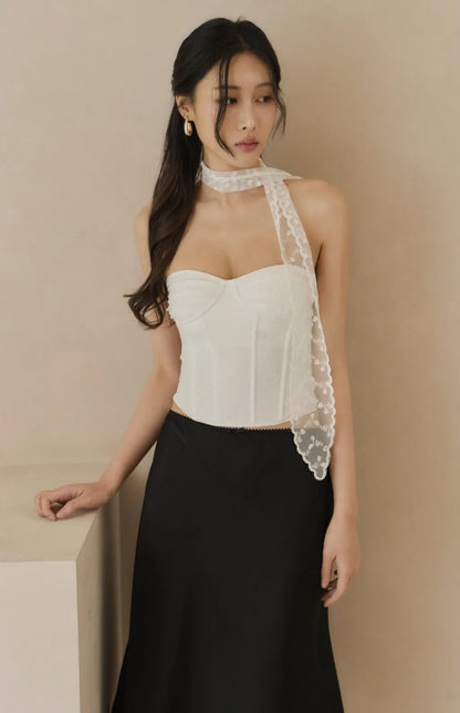 Satin Knee-Length Mermaid Skirt<br/>緞面魚尾及膝裙