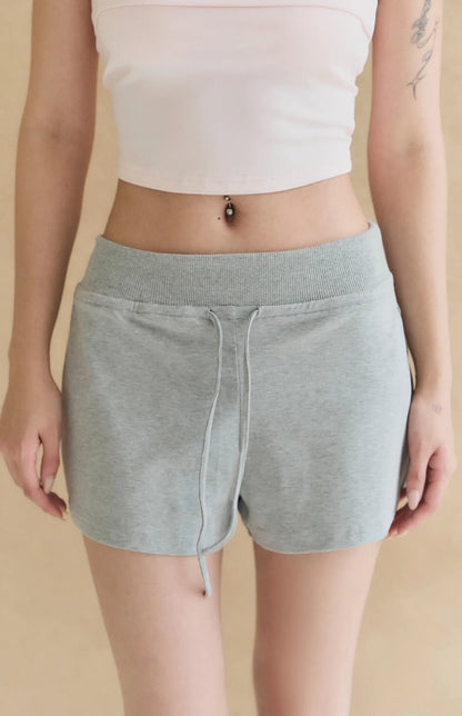 Soft-Touch Wide-Waistband Drawstring Shorts<br/>柔感寬腰帶抽繩短褲