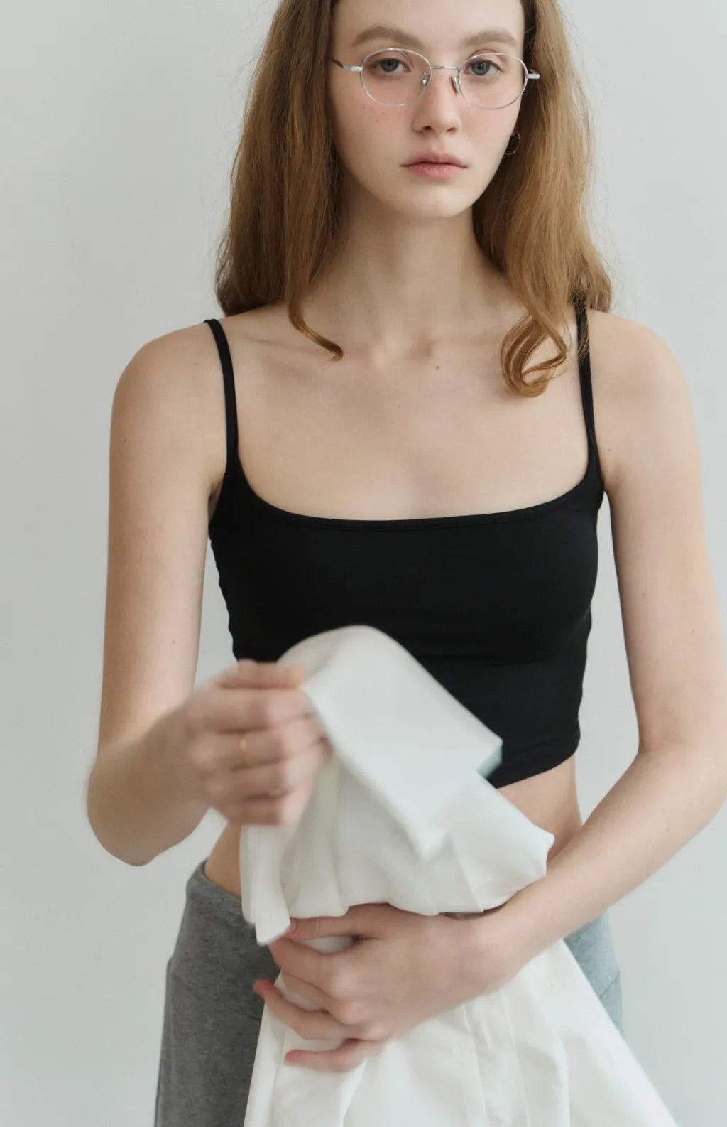 Barely-There Scoop-Neck Cami Bra Top<br/>輕裸完美U領細肩Bra Top