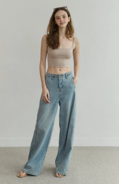 Barely-There Scoop-Neck Cami Bra Top<br/>輕裸完美U領細肩Bra Top