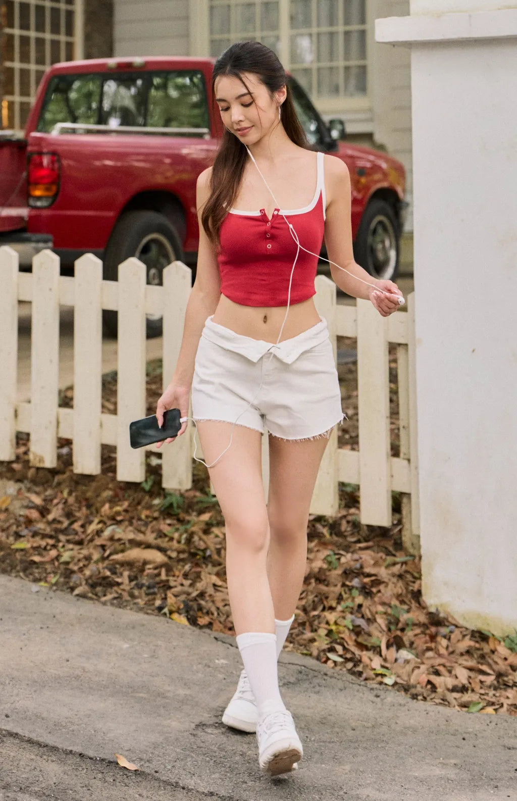 Front Snap Button Bra Top<br/>美式金屬可開釦Bra Top